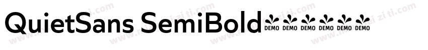 QuietSans SemiBold字体转换